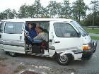 Med Esses Buss påväg ner till Dordongne, jag har precis lämnat mitt körpass och sitter och slappnar av, Fredrik Palm i bakgrunden